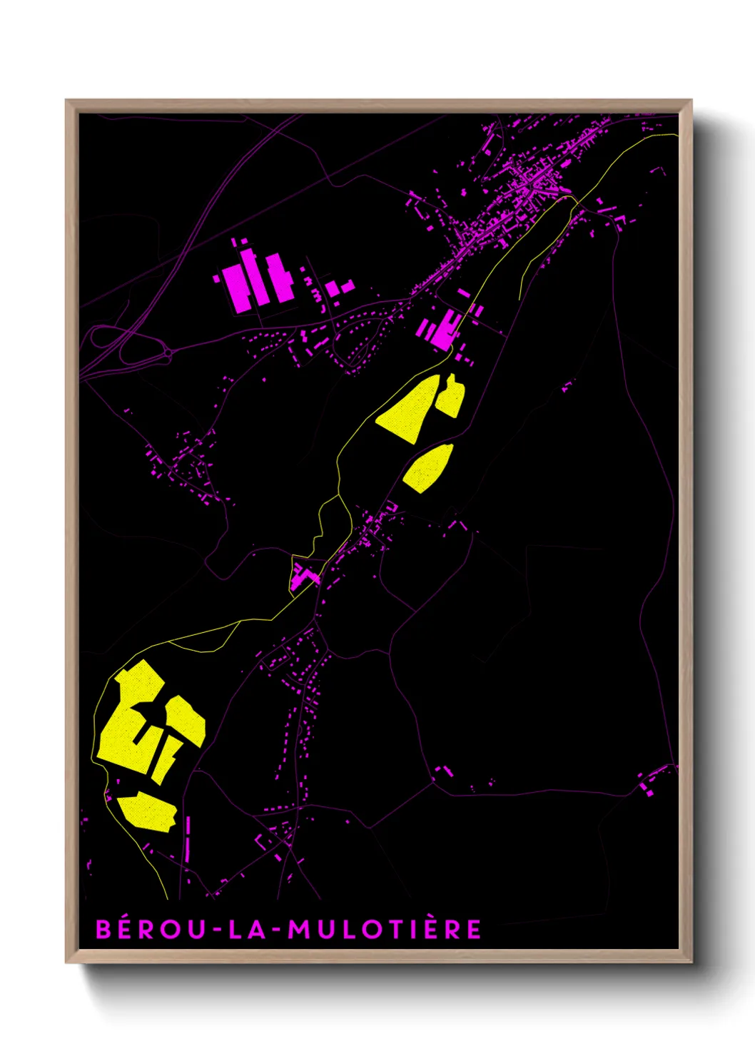 Un poster carteBérou-la-Mulotière