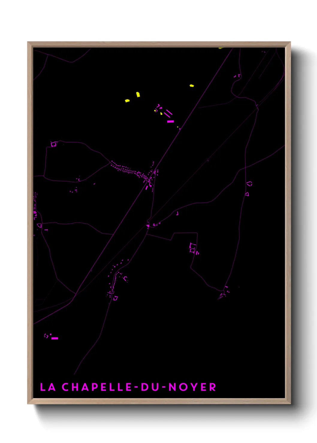 Un poster carteLa Chapelle-du-Noyer