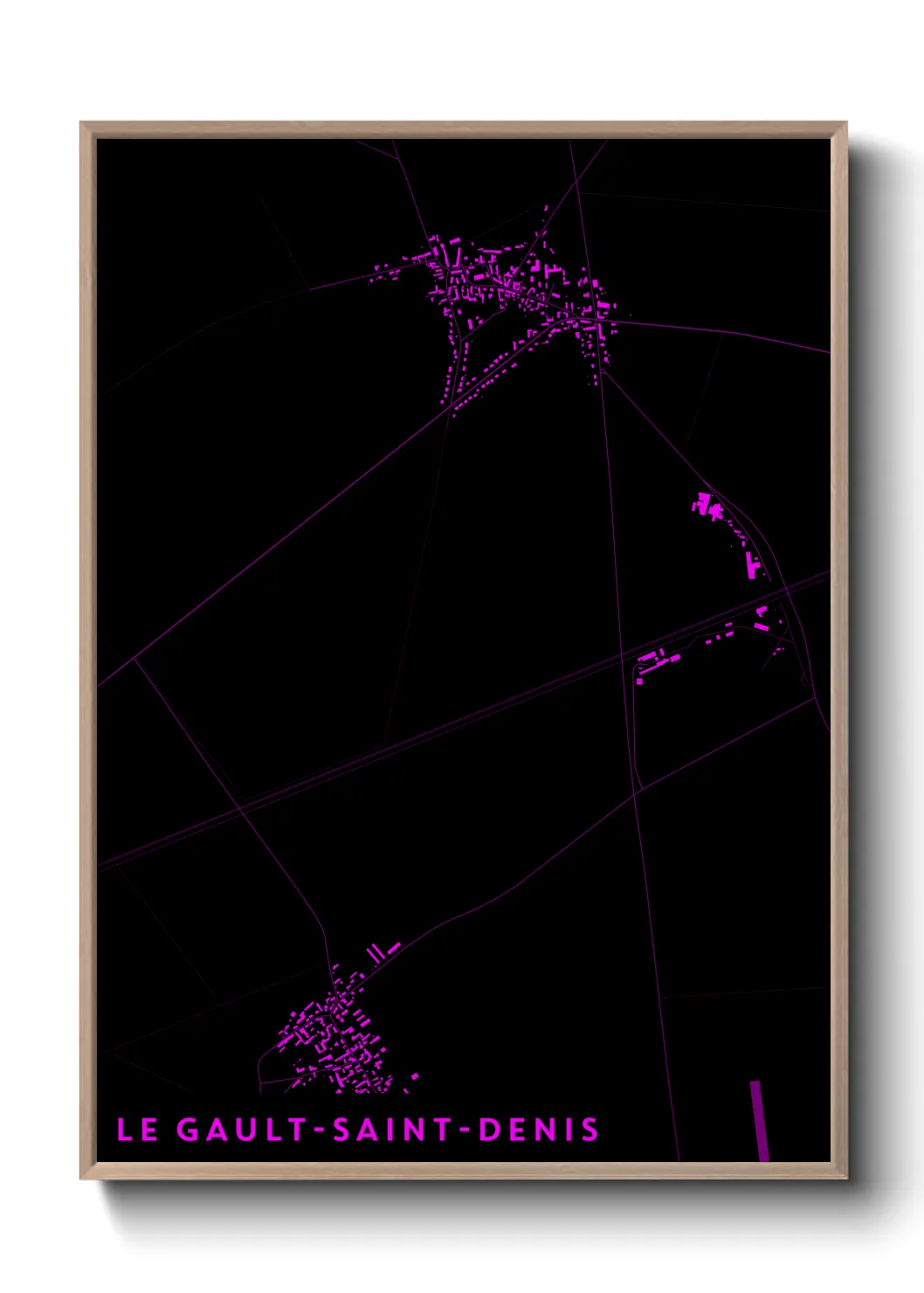 Une affiche de carte sur Le Gault-Saint-Denis