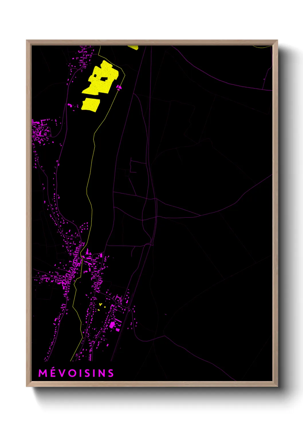 Une affiche de carte sur Mévoisins
