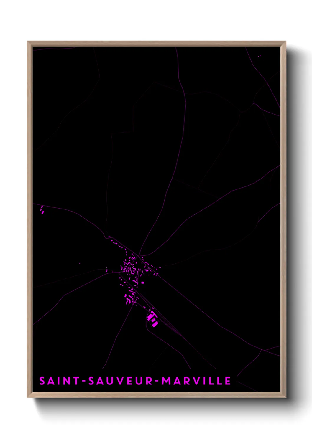 Un poster carteSaint-Sauveur-Marville