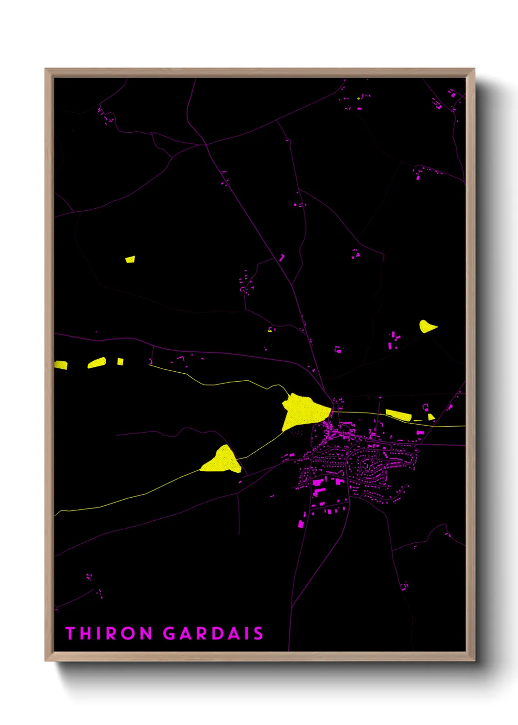 Une affiche de carte sur Thiron Gardais