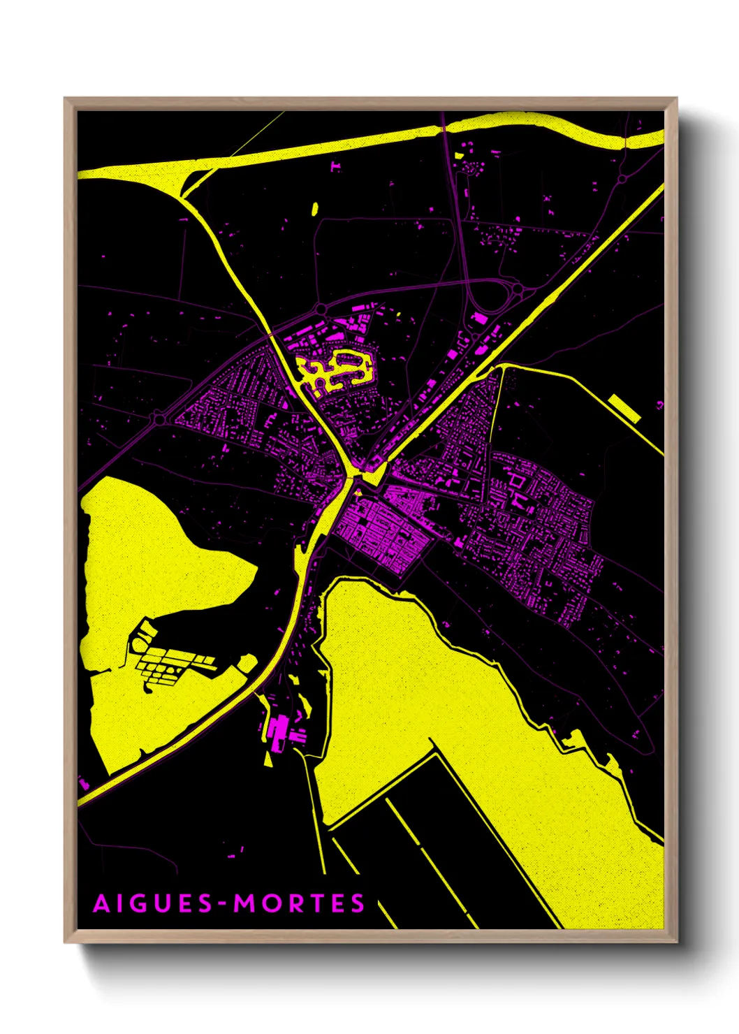 Un poster carteAigues-Mortes