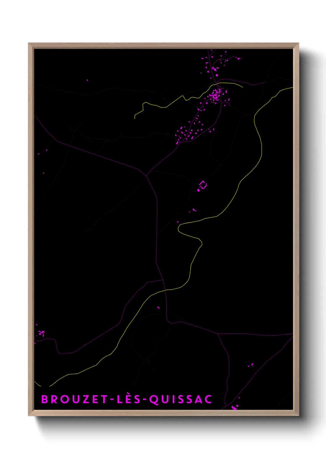 Un poster carteBrouzet-lès-Quissac