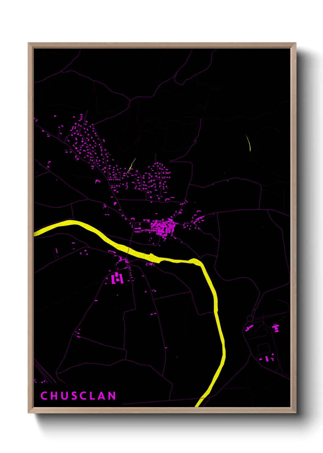 Une affiche de carte sur Chusclan