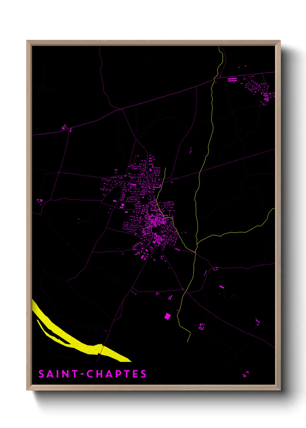 Un poster carteSaint-Chaptes