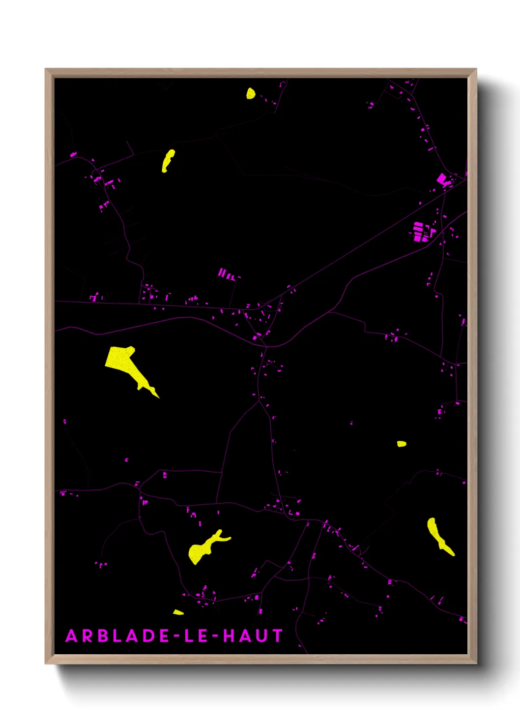 Un poster carteArblade-le-Haut