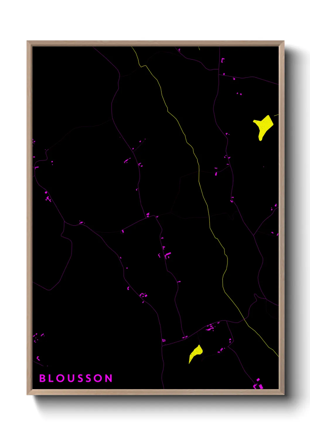 Une affiche de carte sur Blousson