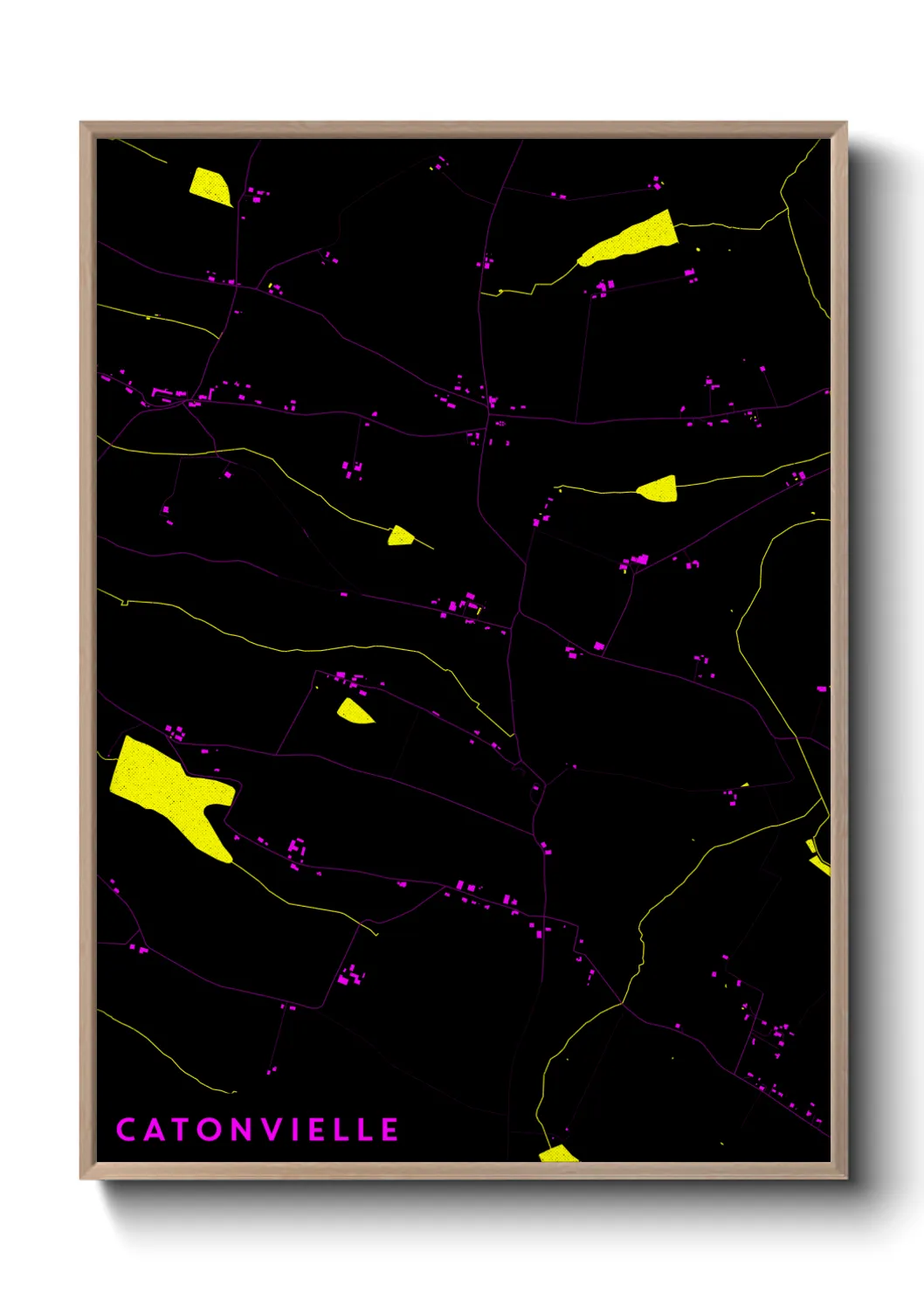 Une affiche de carte sur Catonvielle