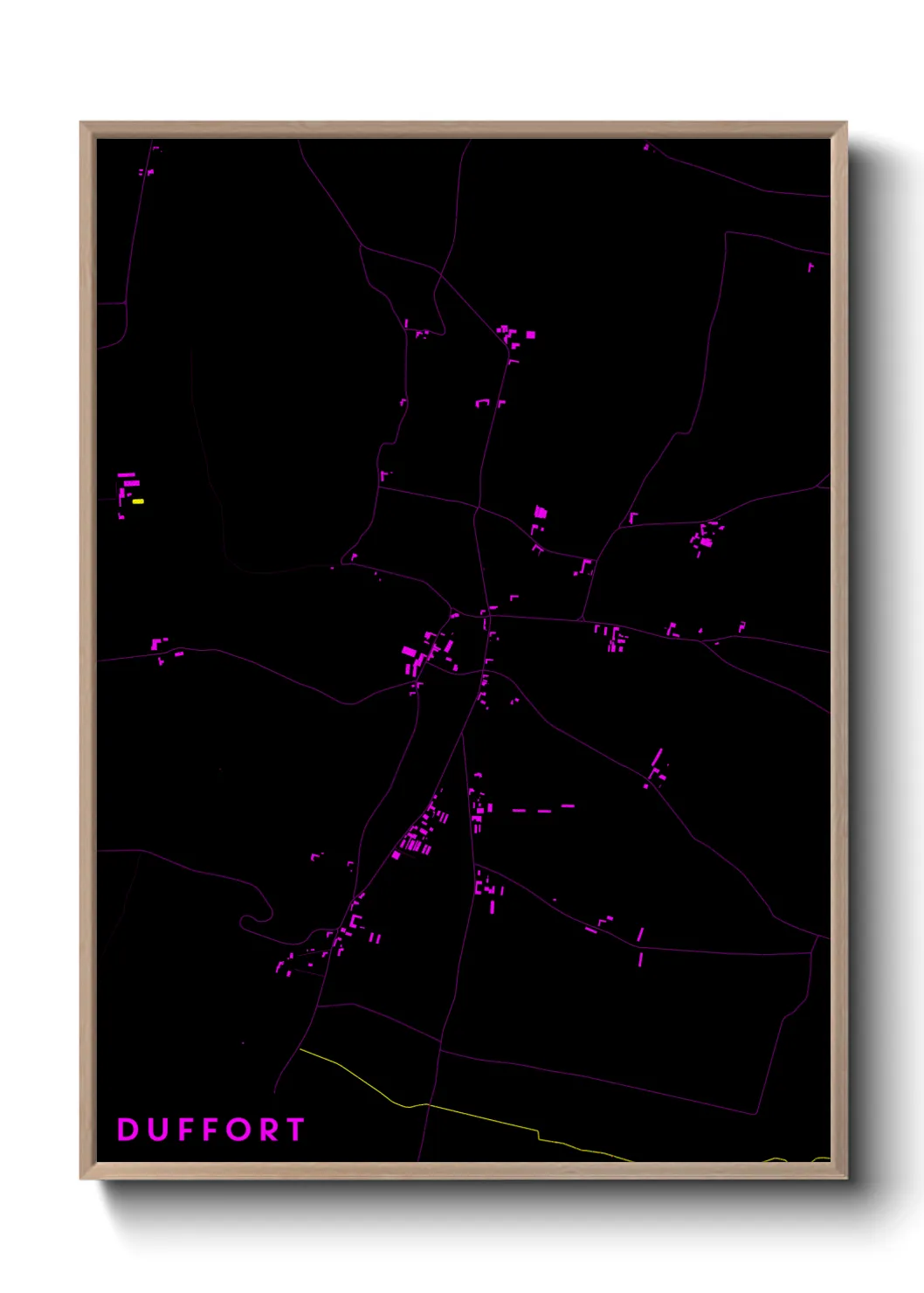 Une affiche de carte sur Duffort