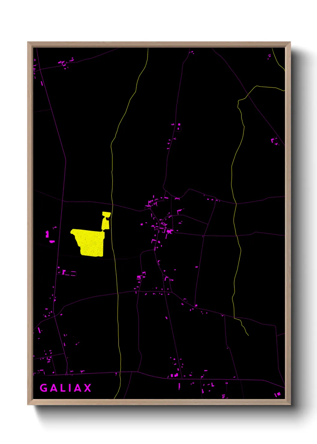 Une affiche de carte sur Galiax
