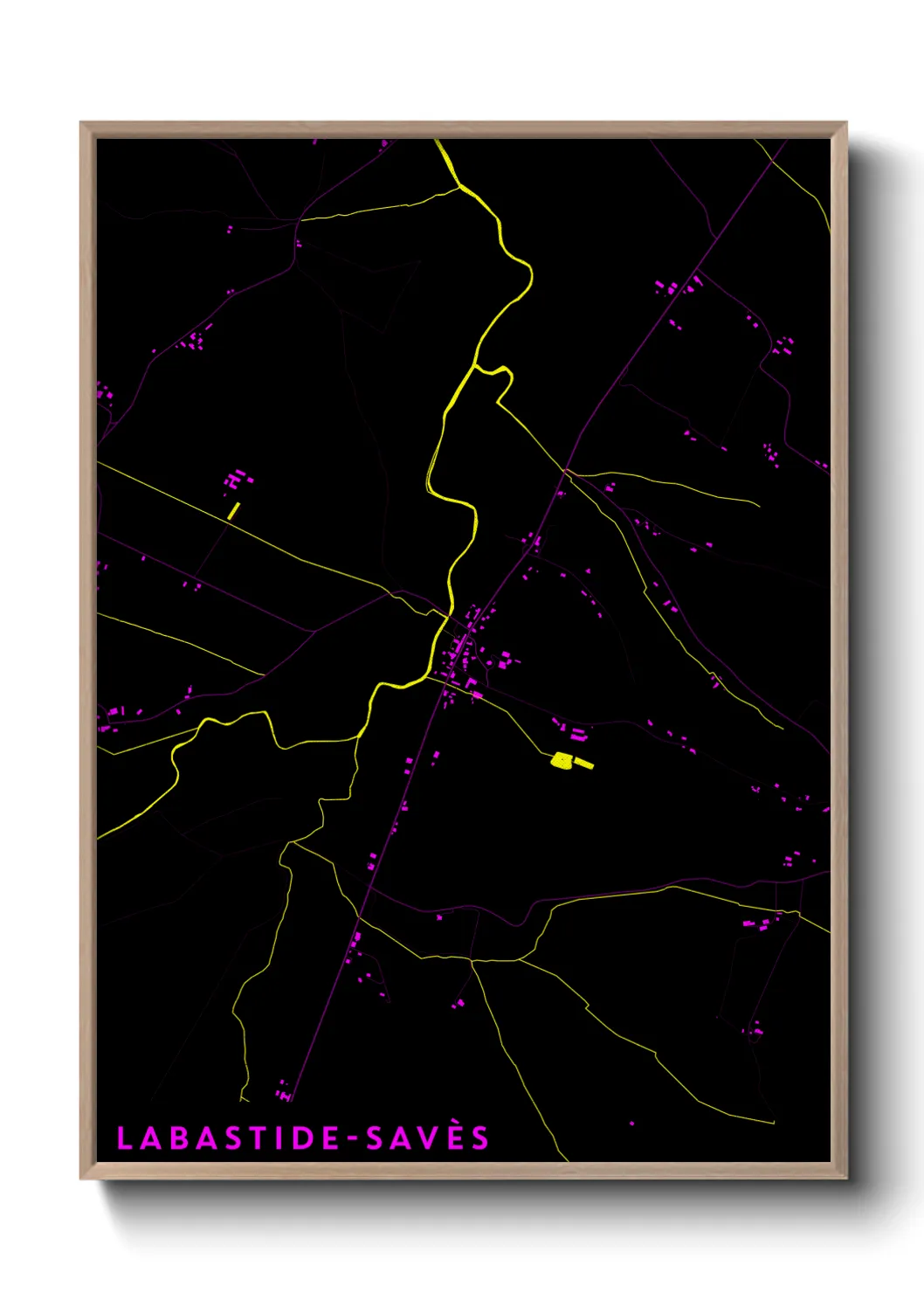 Un poster carteLabastide-Savès