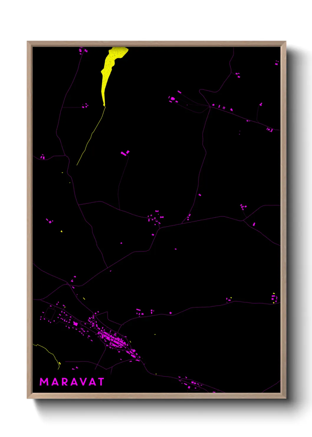 Une affiche de carte sur Maravat