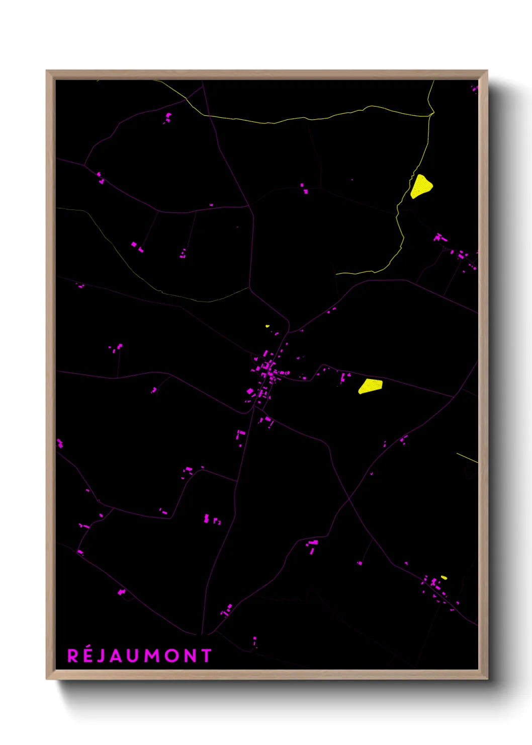 Une affiche de carte sur Réjaumont