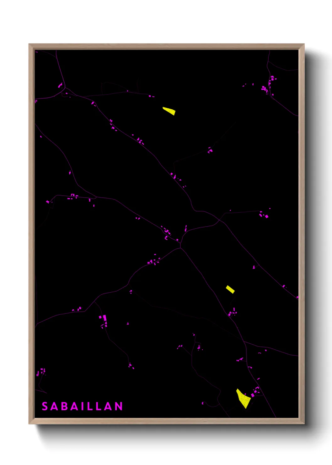 Une affiche de carte sur Sabaillan