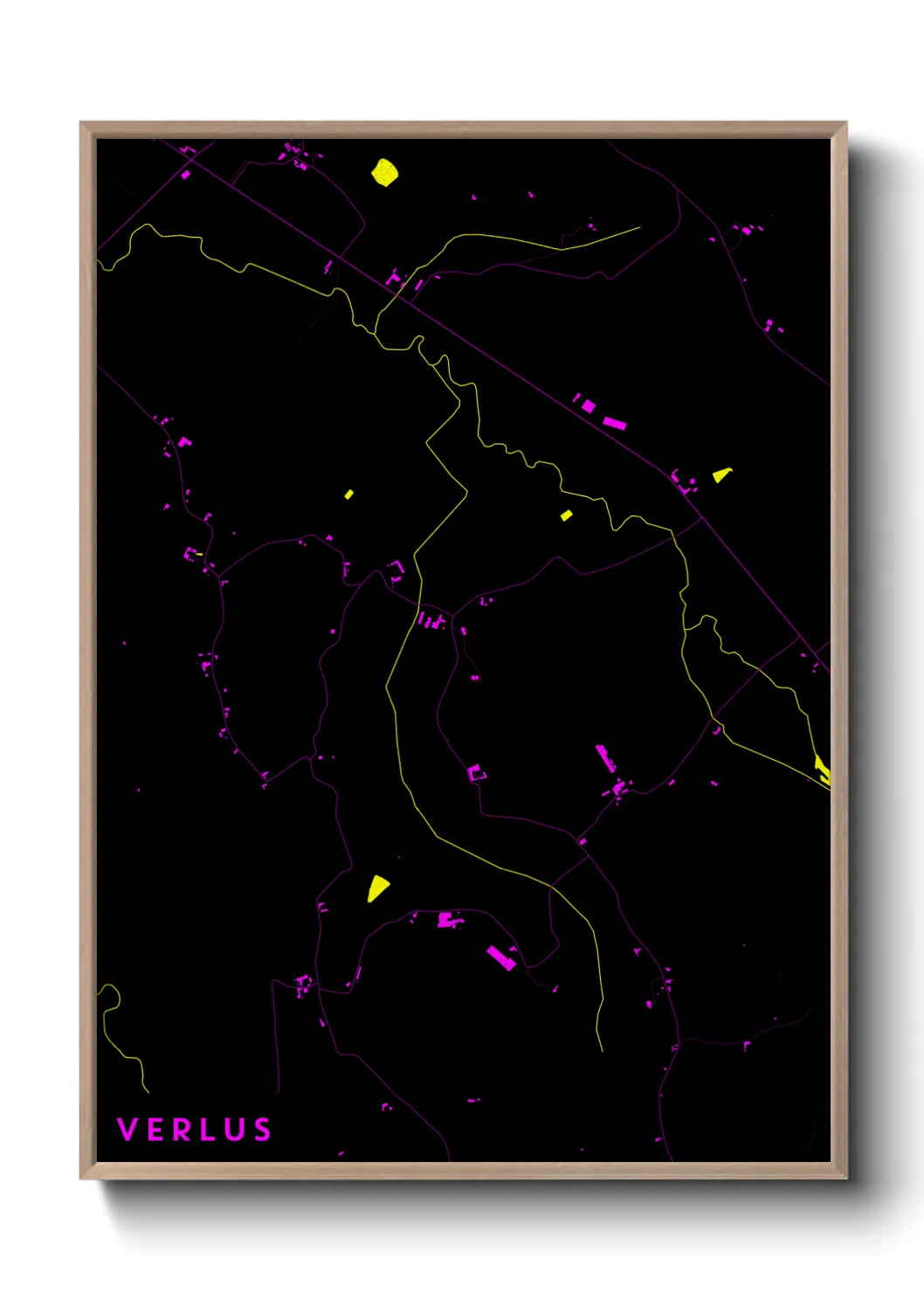 Une affiche de carte sur Verlus
