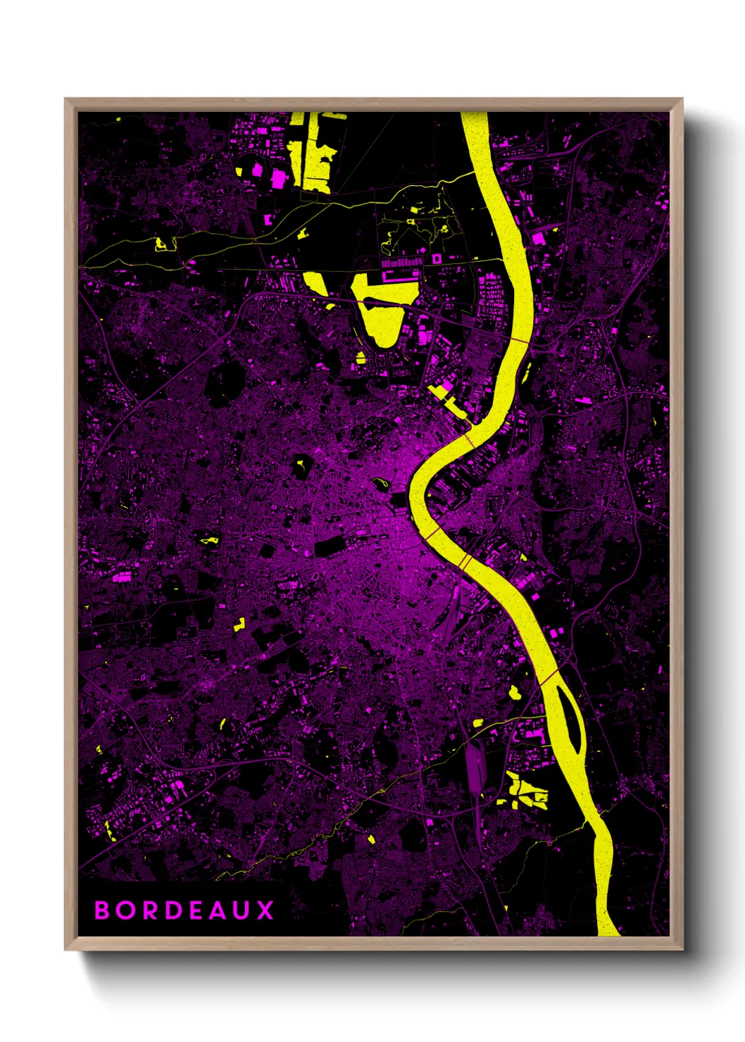 Un poster carteBordeaux