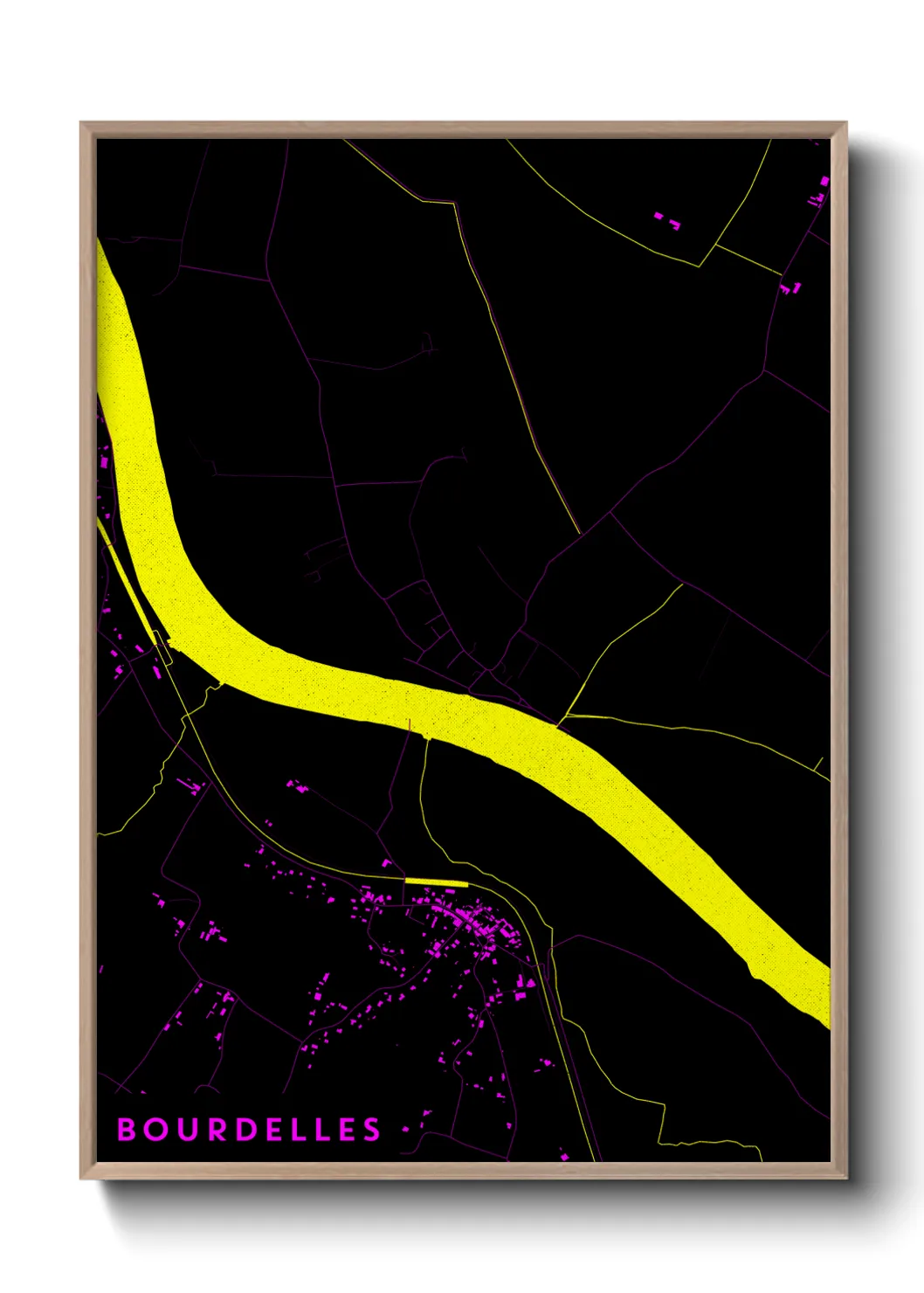Une affiche de carte sur Bourdelles