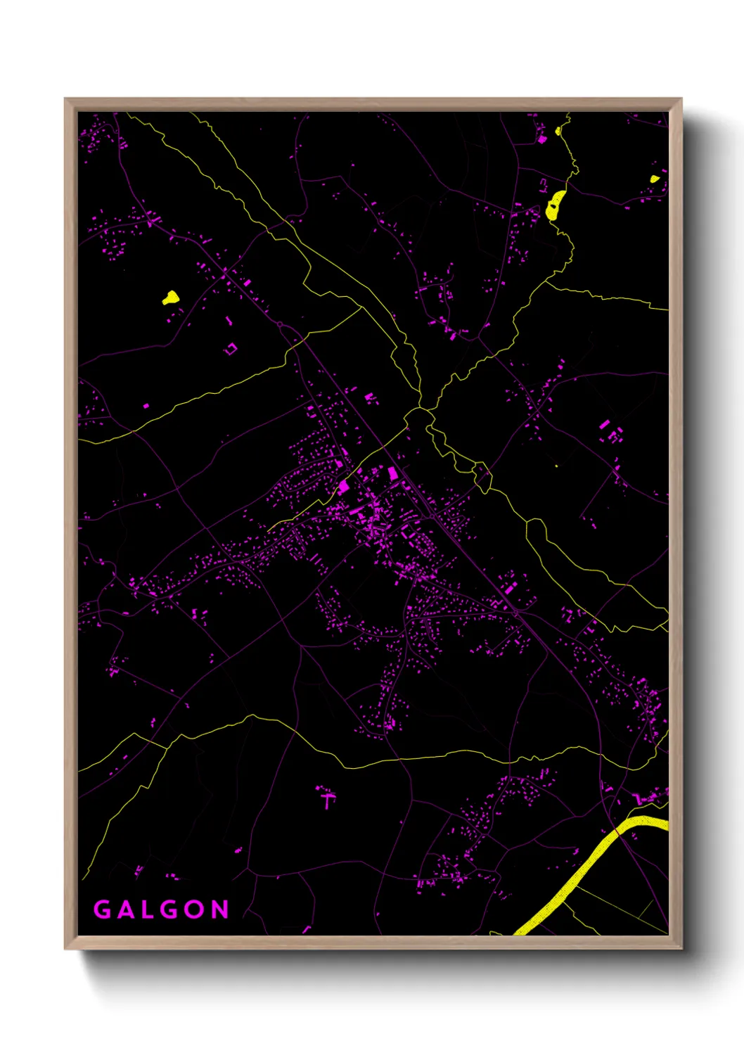 Une affiche de carte sur Galgon