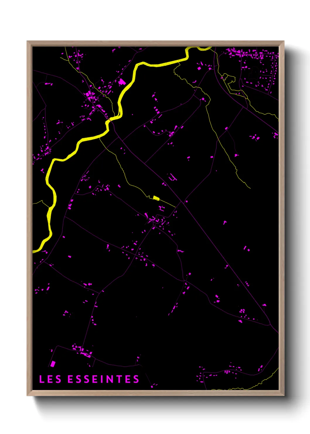 Une affiche de carte sur Les Esseintes