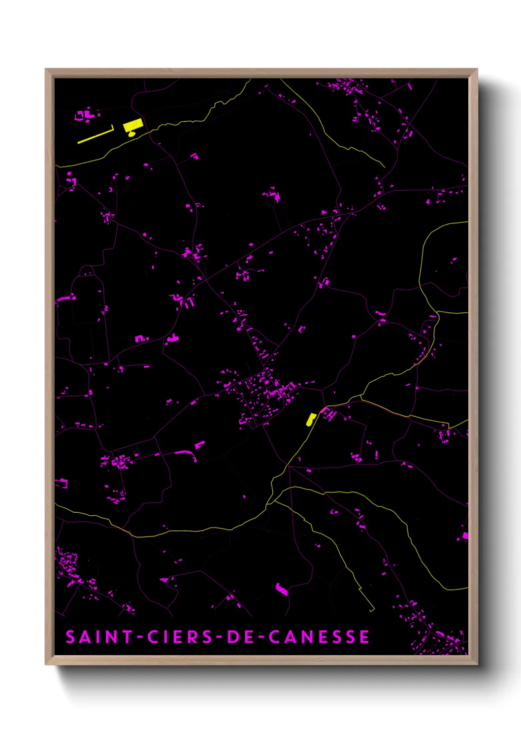 Un poster carteSaint-Ciers-de-Canesse