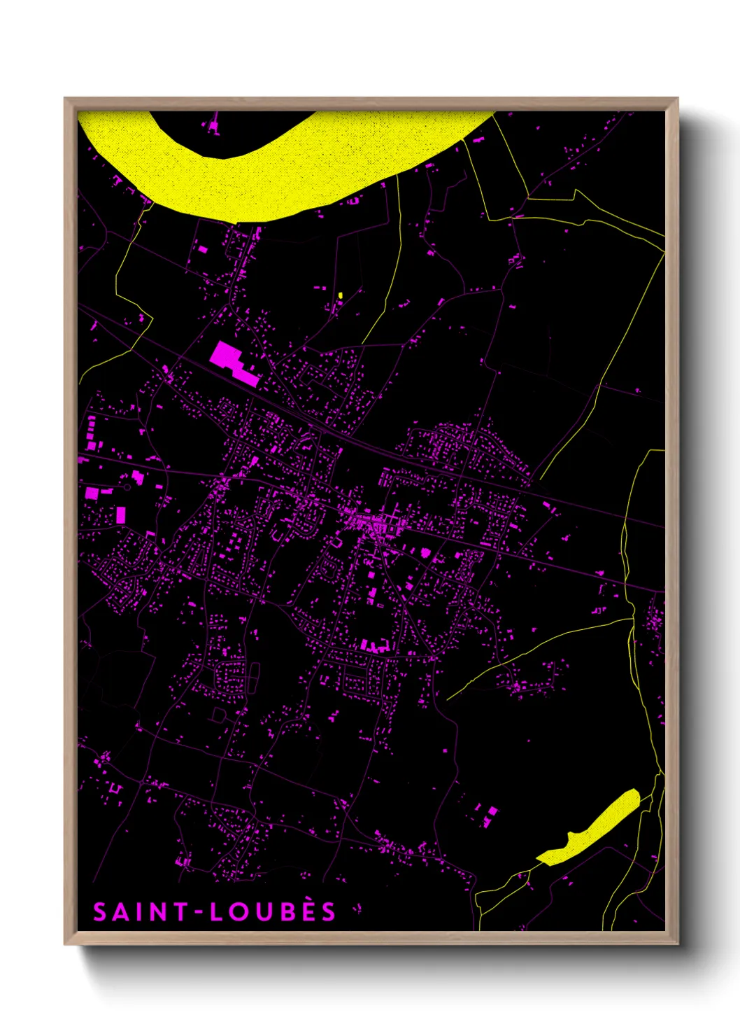 Un poster carteSaint-Loubès