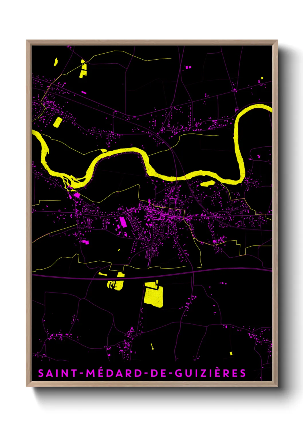 Un poster carteSaint-Médard-de-Guizières