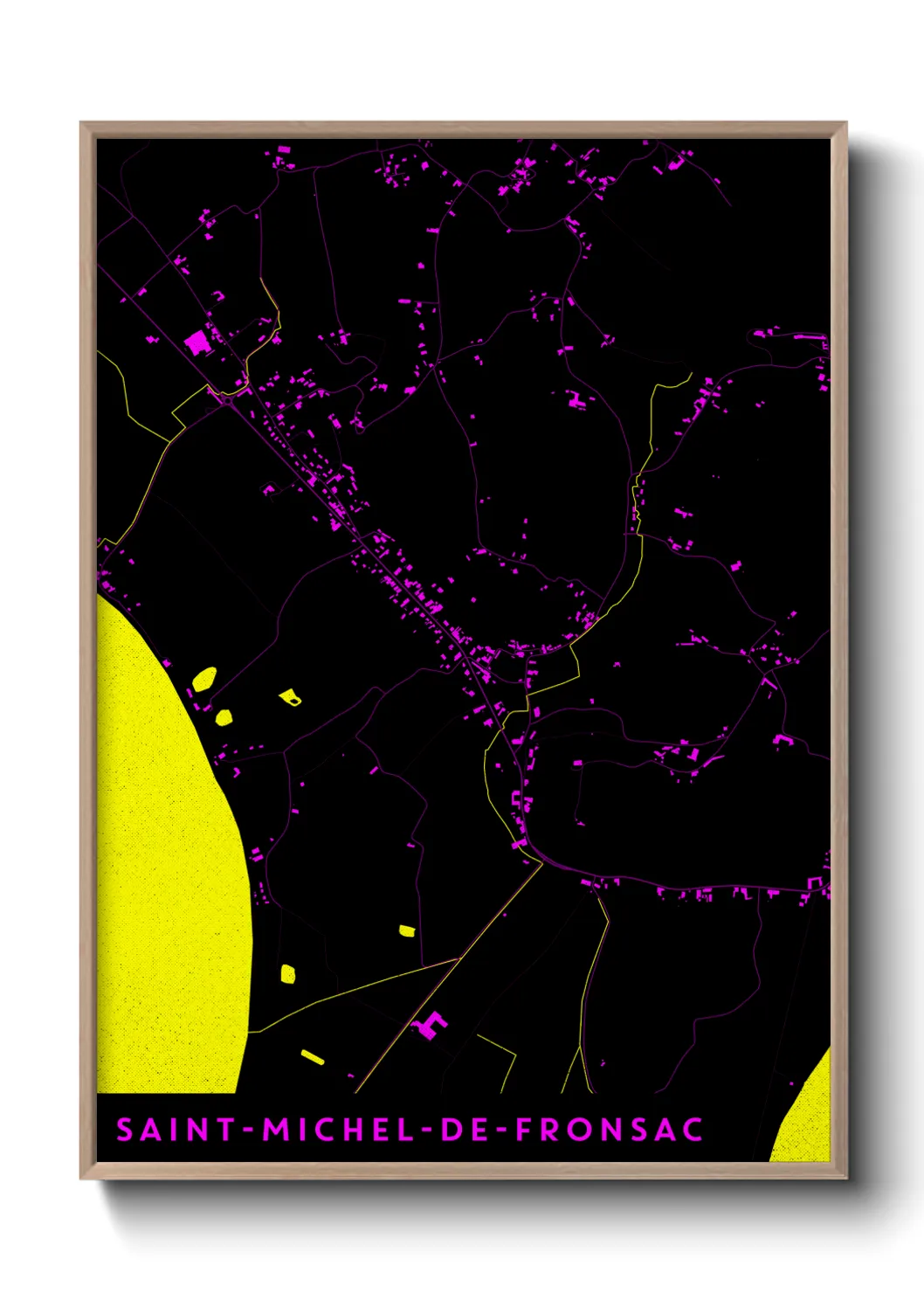 Un poster carteSaint-Michel-de-Fronsac