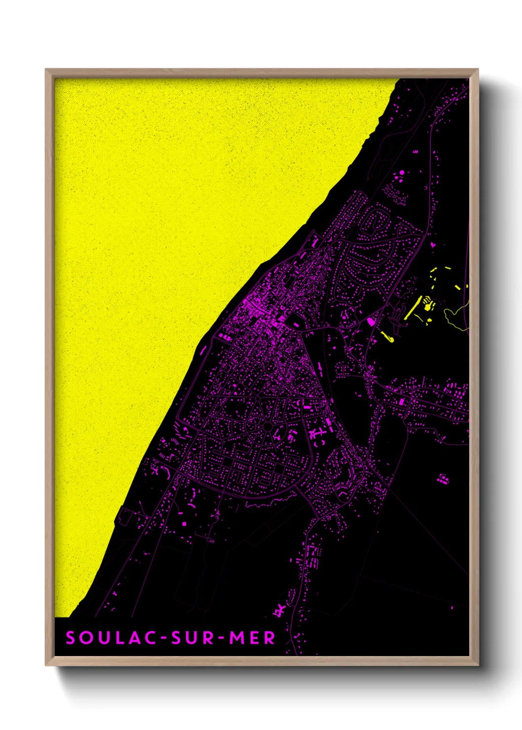 Un poster carteSoulac-sur-Mer