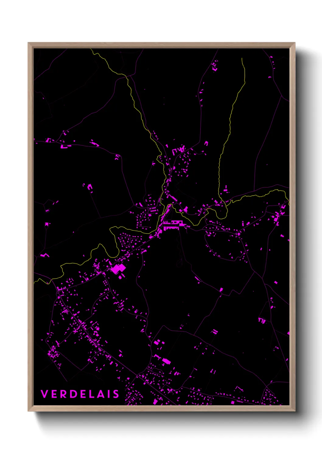 Une affiche de carte sur Verdelais