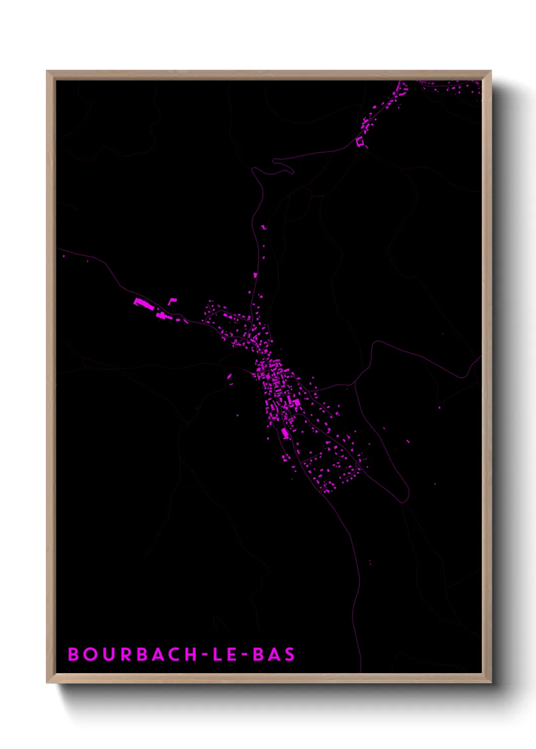 Un poster carteBourbach-le-Bas