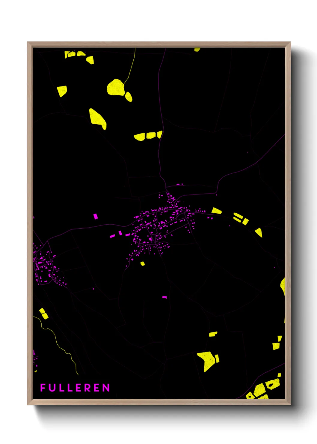 Une affiche de carte sur Fulleren