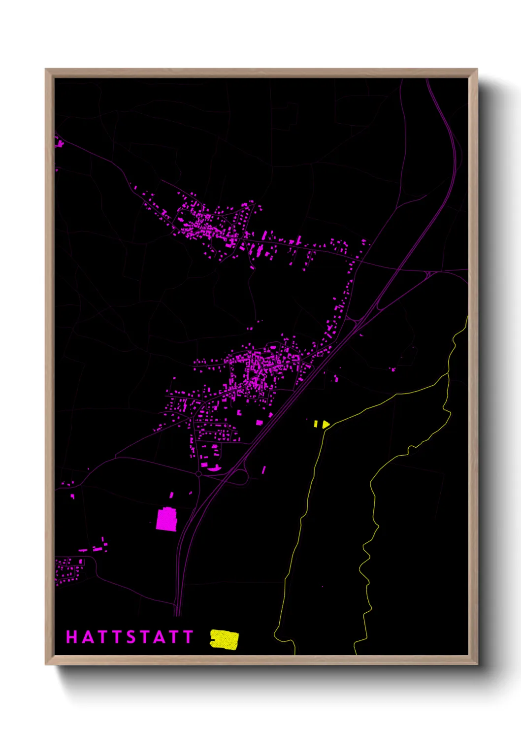 Une affiche de carte sur Hattstatt