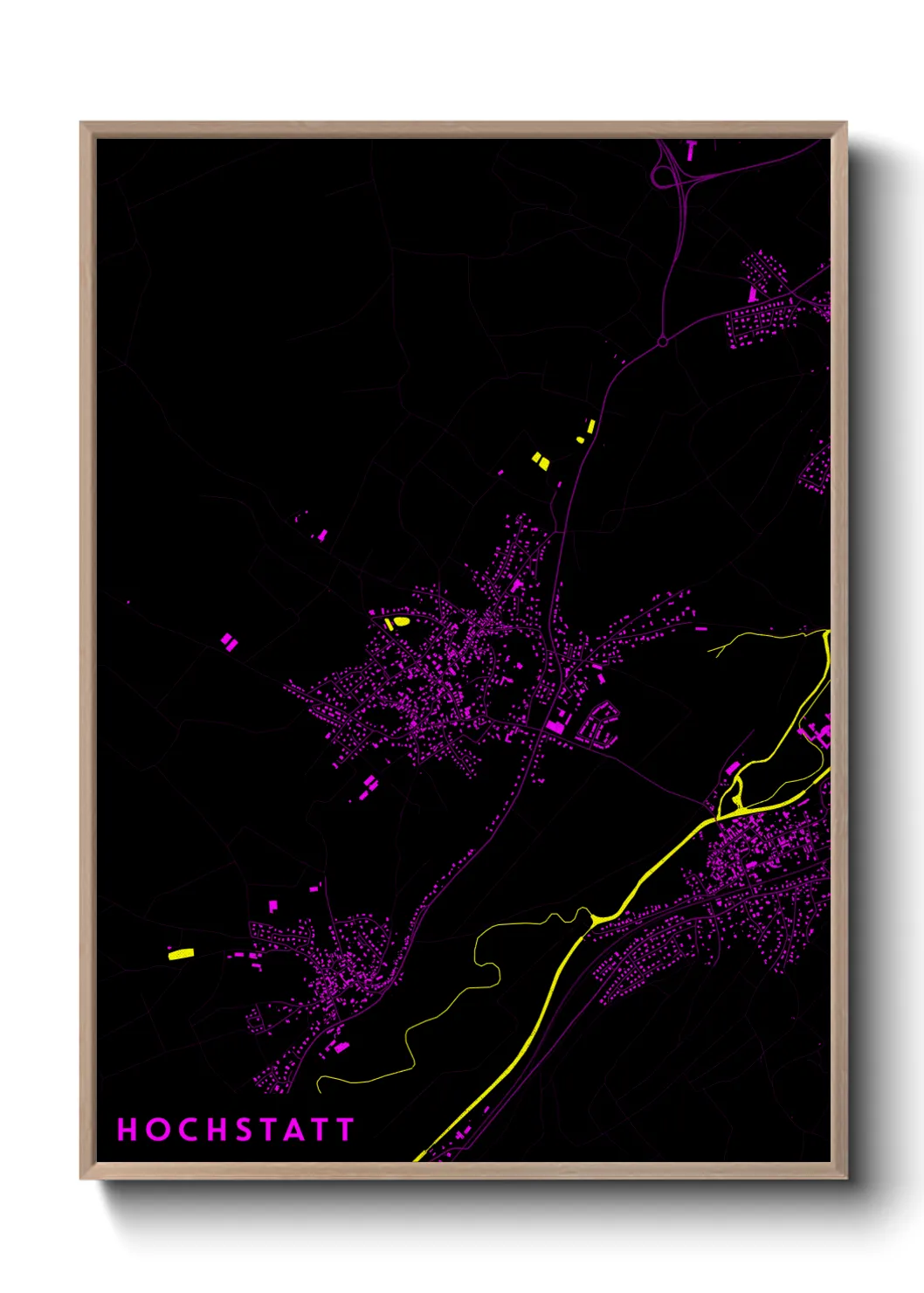 Une affiche de carte sur Hochstatt