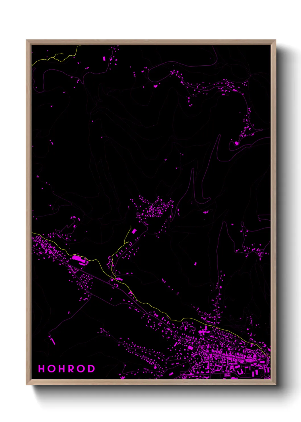 Une affiche de carte sur Hohrod