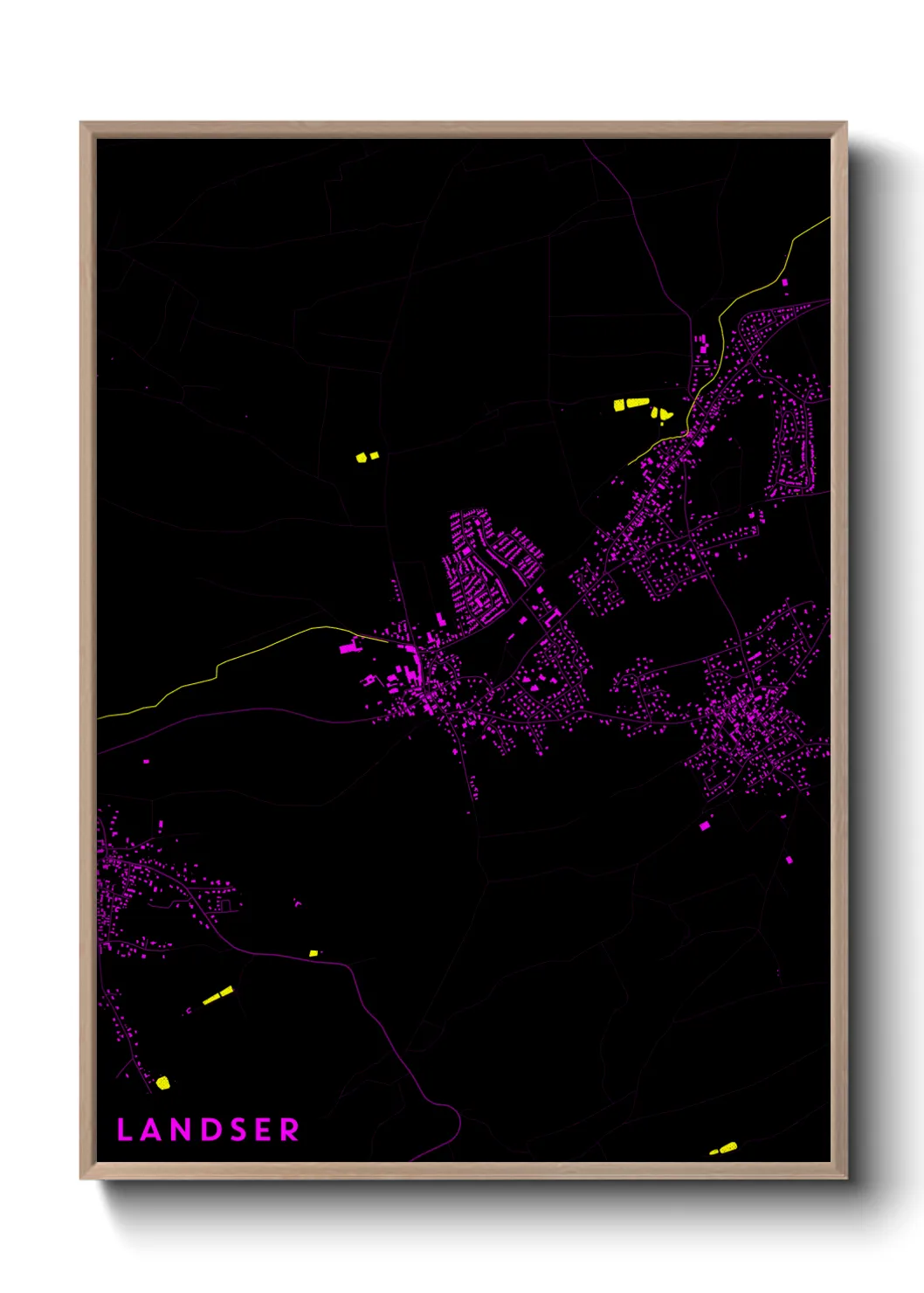 Une affiche de carte sur Landser