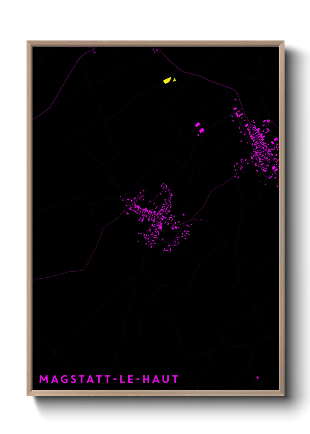 Une affiche de carte sur Magstatt-le-Haut