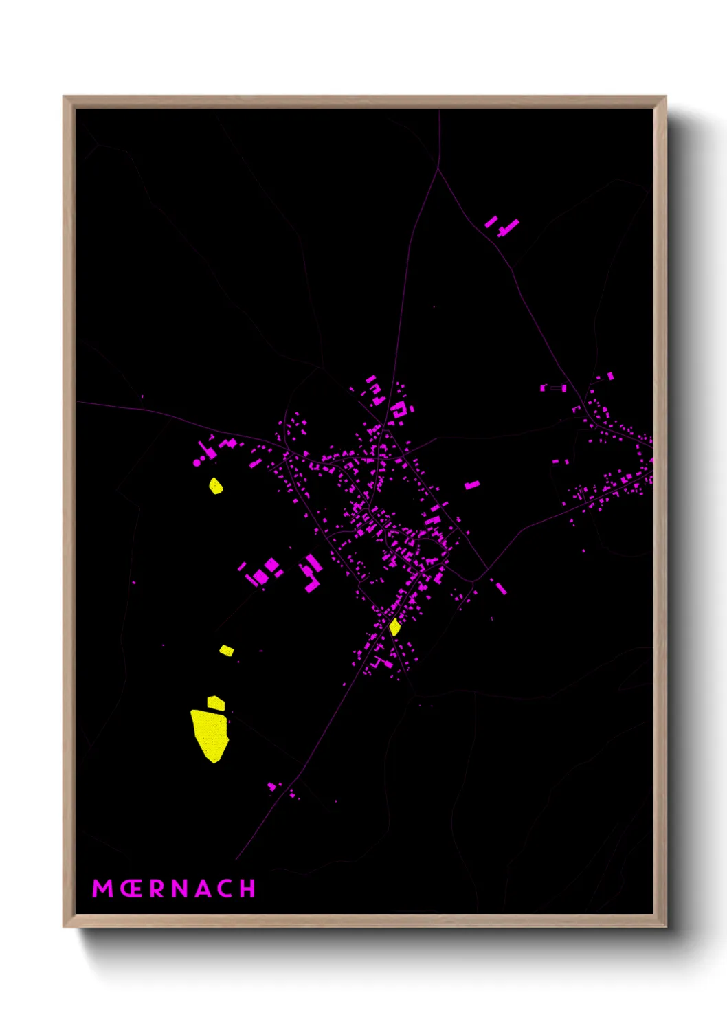 Une affiche de carte sur Mœrnach