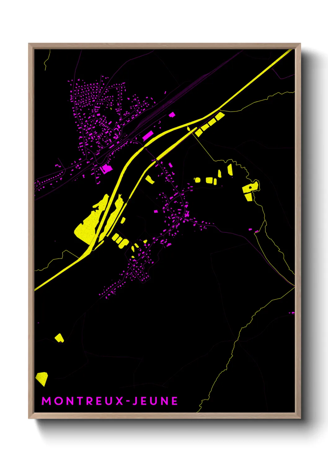 Un poster carteMontreux-Jeune