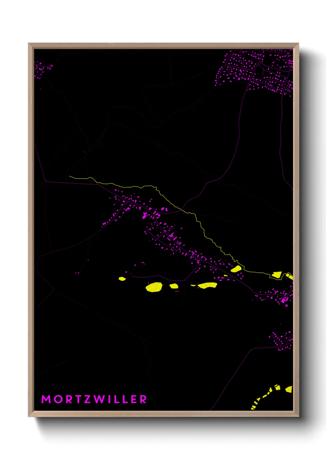 Une affiche de carte sur Mortzwiller