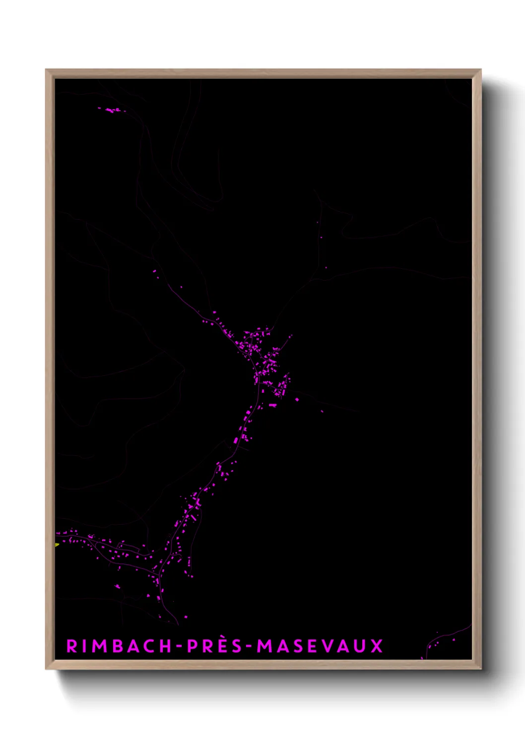 Une affiche de carte sur Rimbach-près-Masevaux