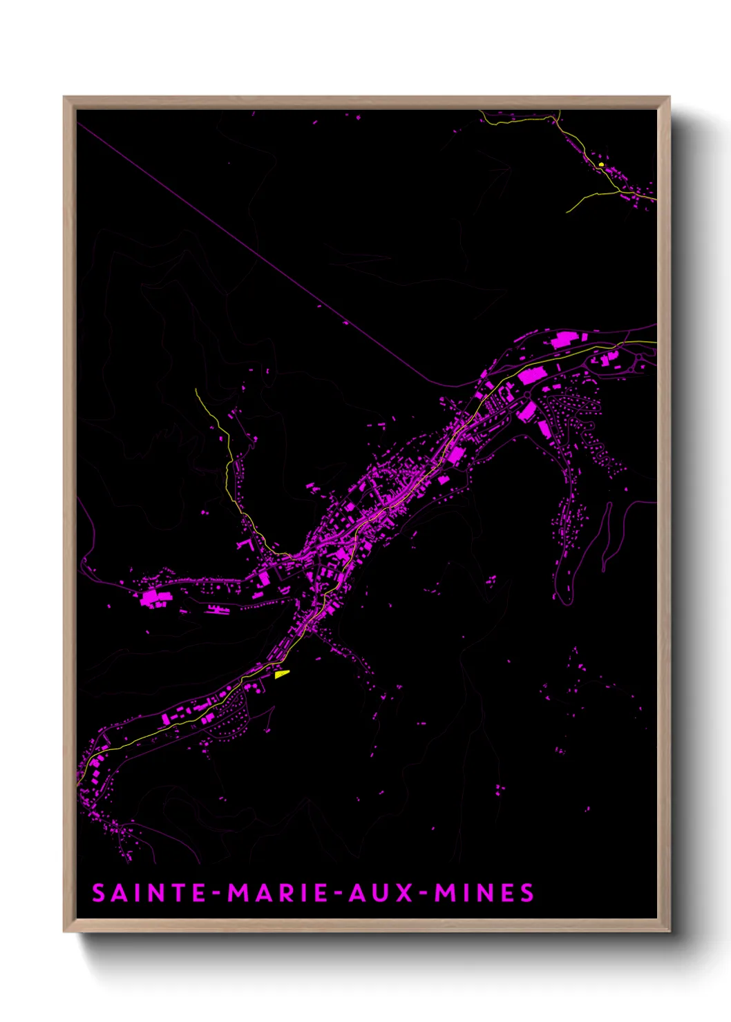Un poster carteSainte-Marie-aux-Mines