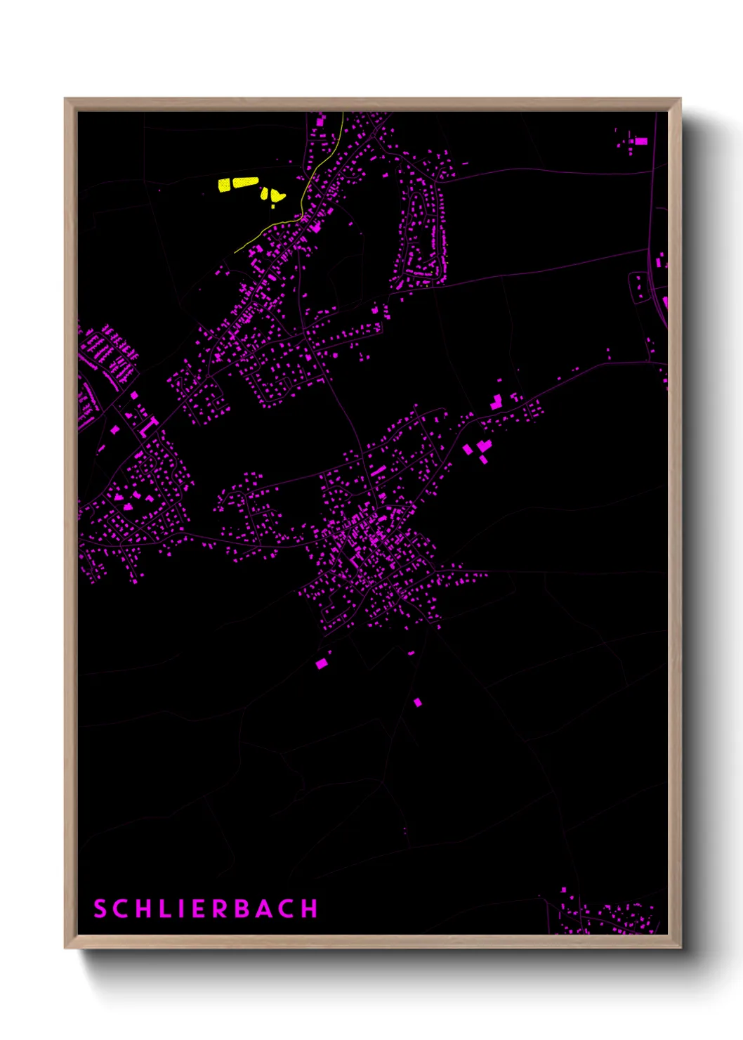 Une affiche de carte sur Schlierbach