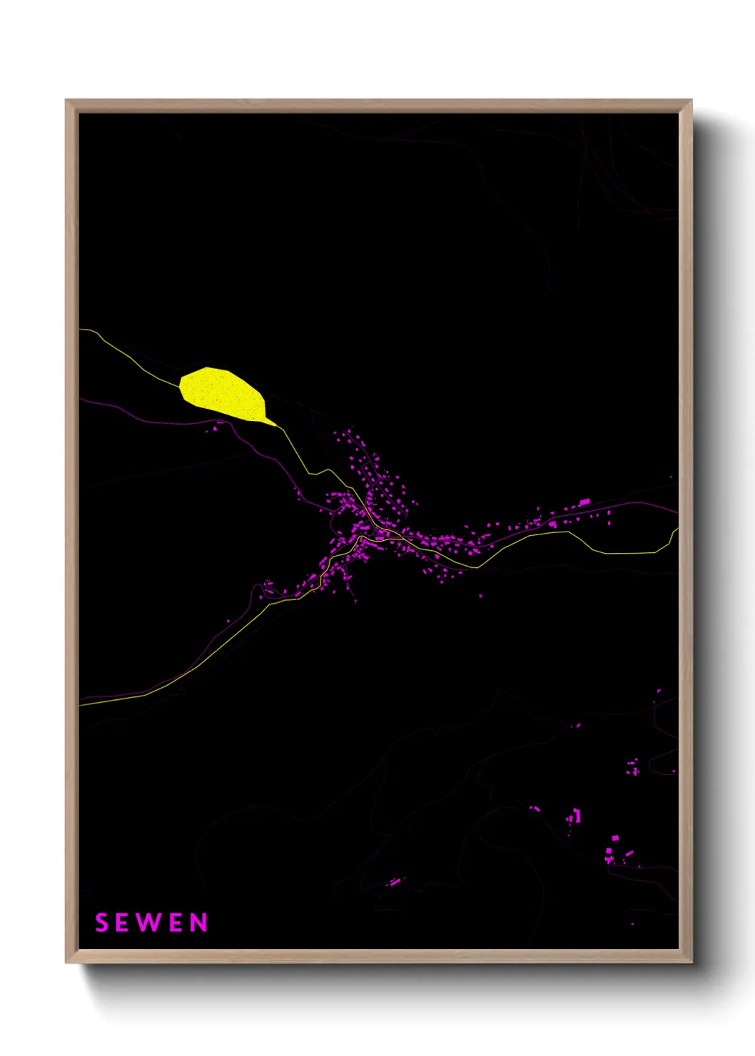 Une affiche de carte sur Sewen