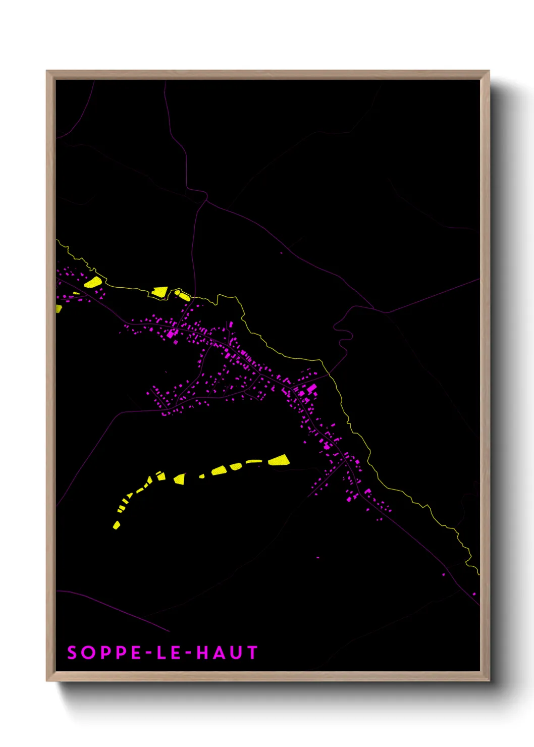 Une affiche de carte sur Soppe-le-Haut