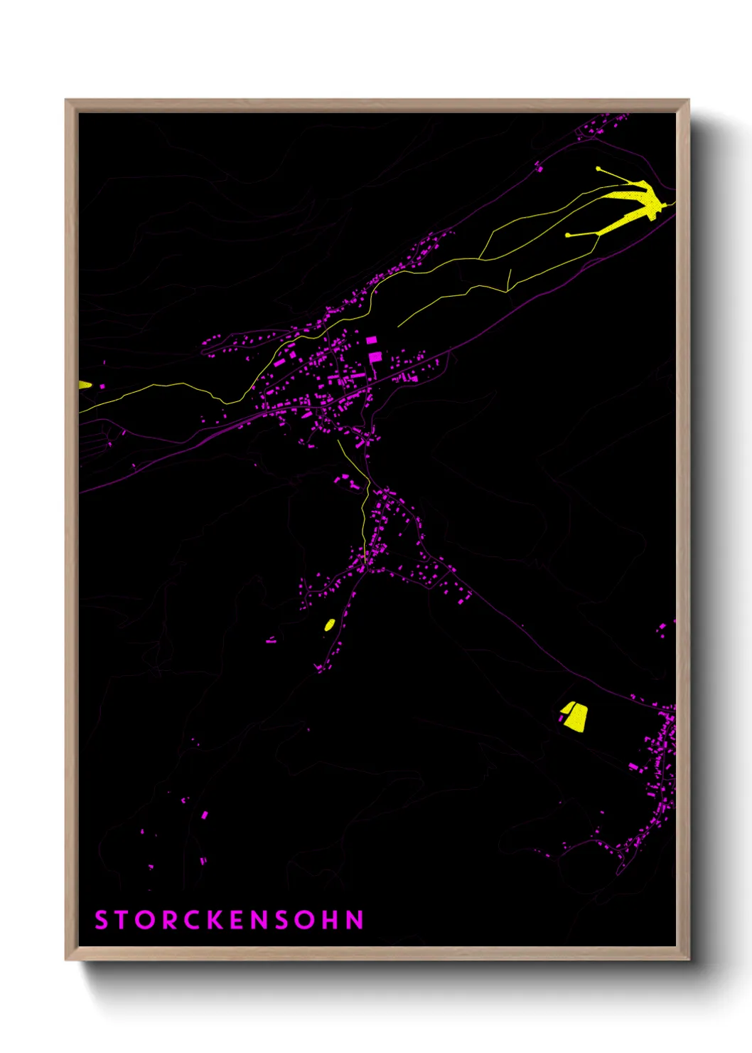 Une affiche de carte sur Storckensohn