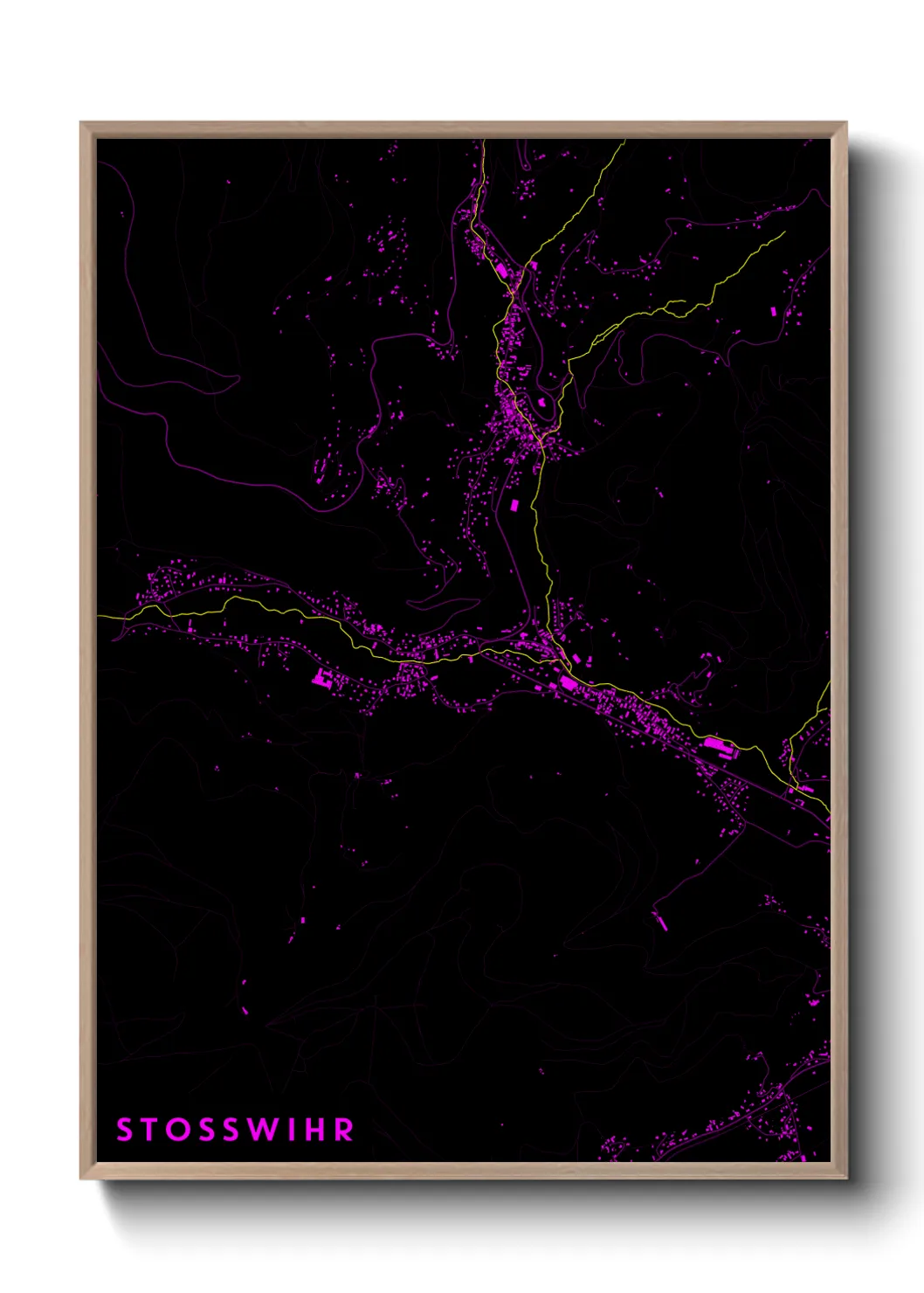 Une affiche de carte sur Stosswihr