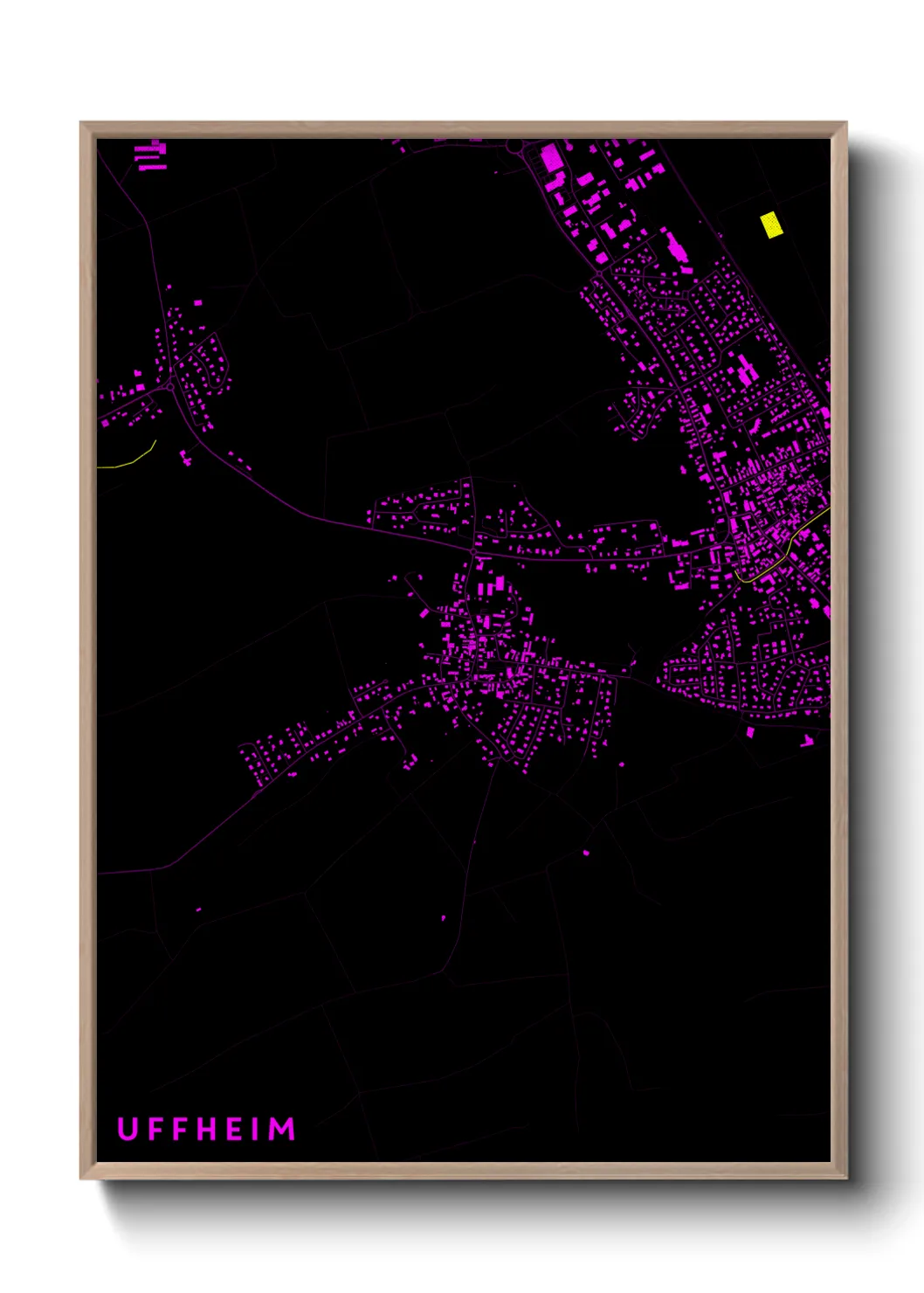 Une affiche de carte sur Uffheim