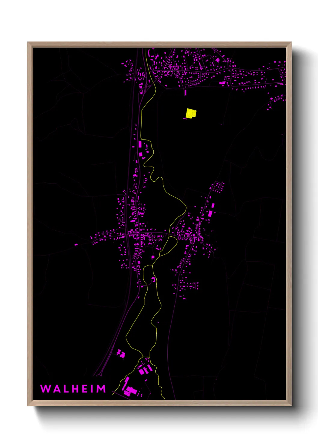 Une affiche de carte sur Walheim