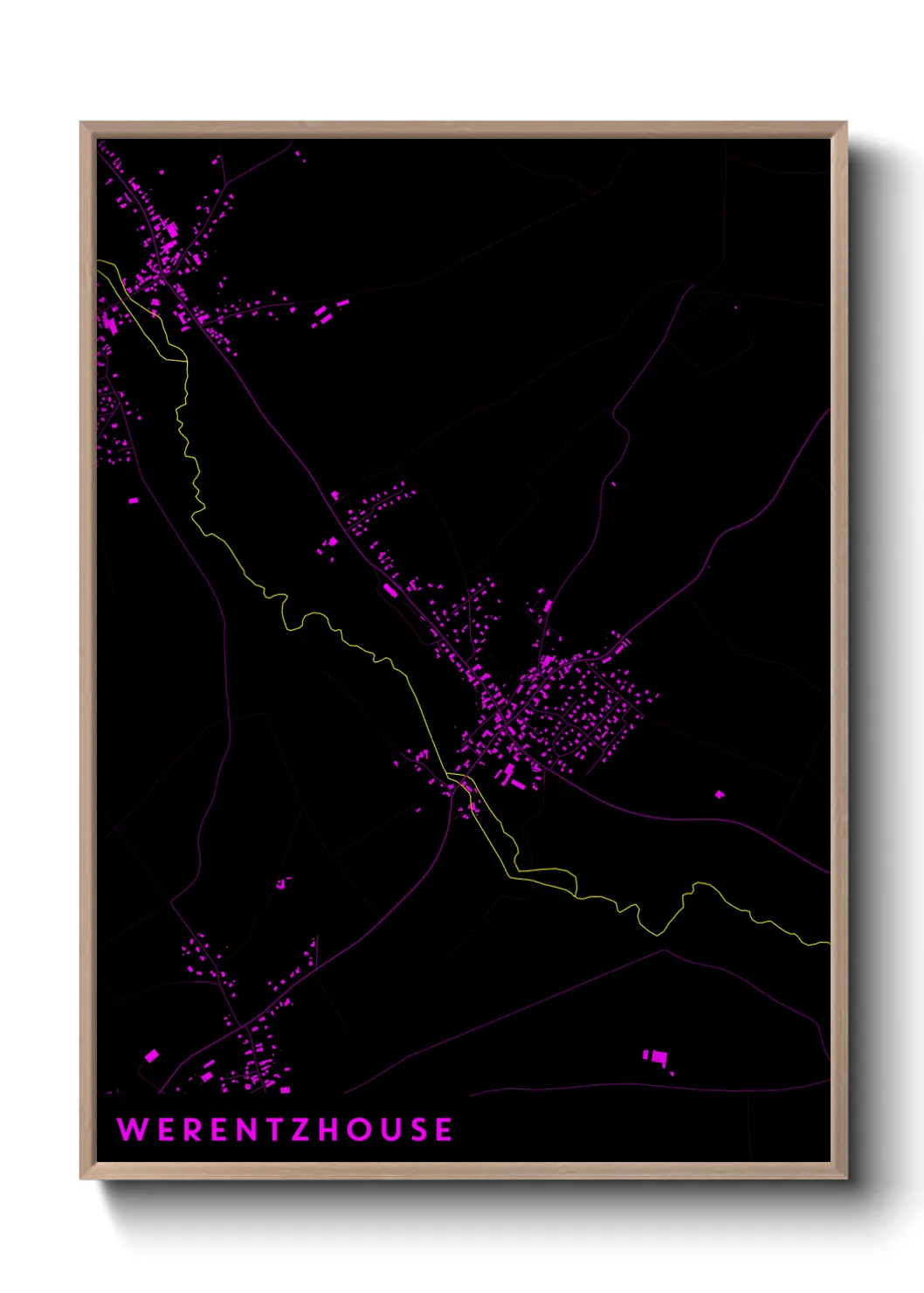 Une affiche de carte sur Werentzhouse